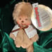 Monchhichi Sweet Brown Keychain (14cm) 5 inch