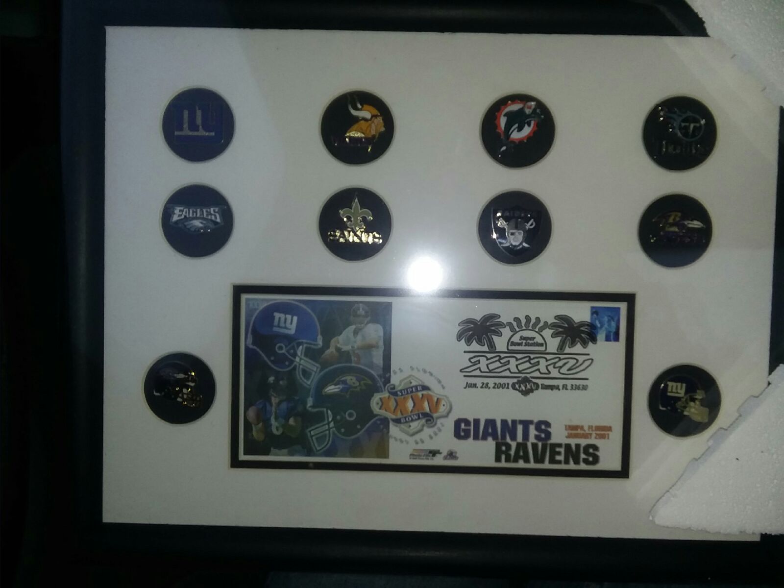 NFL Super Bowl xxxv custom plaque with t
