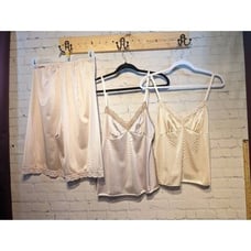 Vintage 3 pc Vanity Fair camis & bloomers 36/ medium