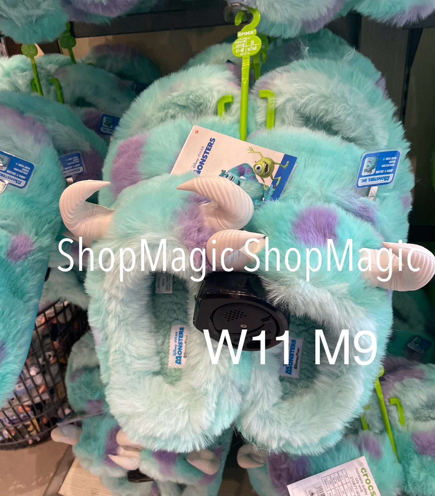 Disney Monsters Inc Sulley Classic Cozzzy Sandal Slippers Crocs