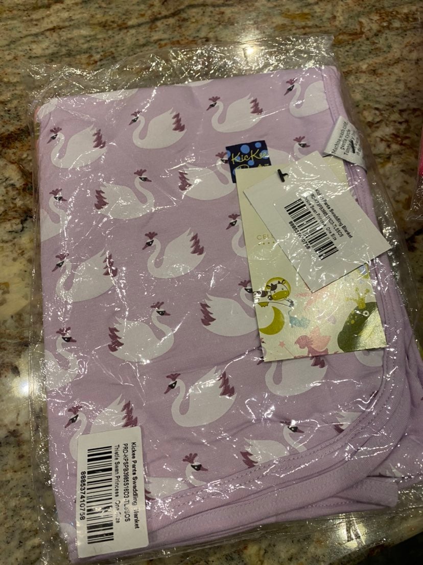 Kickee Pants Swan princess swaddle