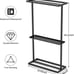 Free Standing Towel Rack for Bathroom, 2 Tiers Extra Storage Shelf with Rubber P