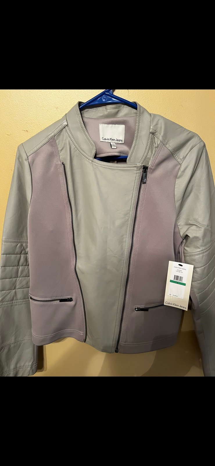 Calvin Klein Leather/ suede moto jacket