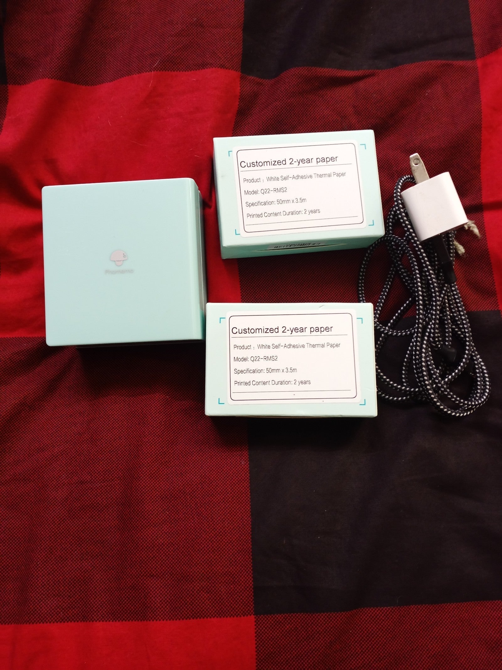 Phomemo m02 mini pocket portable printer lot bundle journal sticker
