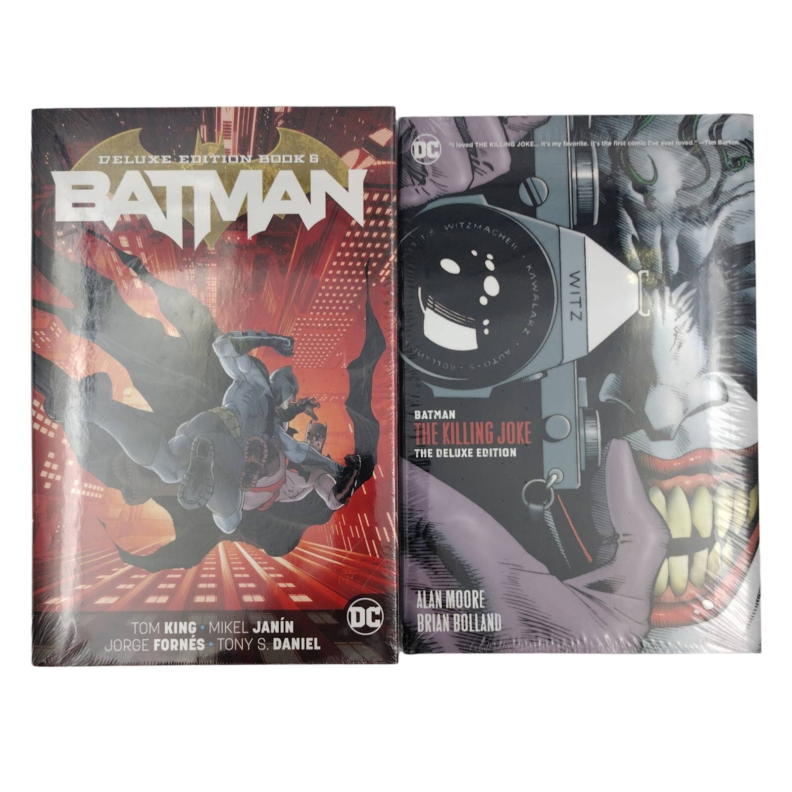 Hardcover Graphic Novel DC Trade Lot Batman Deluxe Vol 6 & Killing Joke Joker
