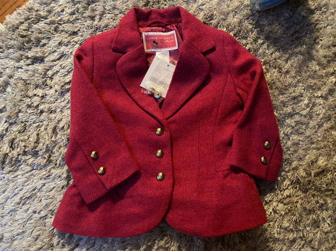 6-12m girls pink blazer. Nwt