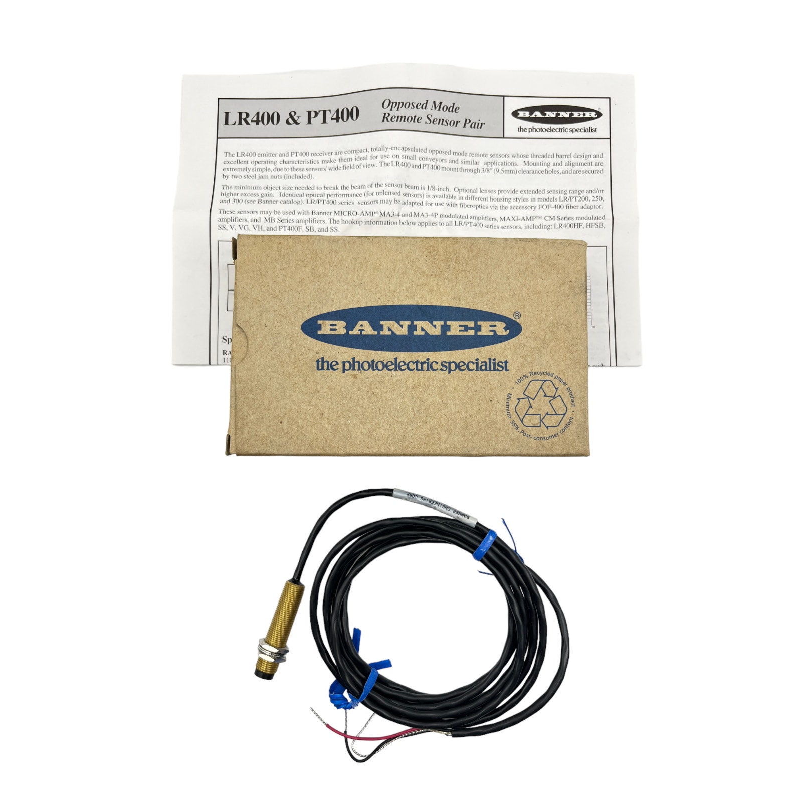 Copied - Banner PT-400 Remote Sensor Receiver 16415, NEW IN BOX