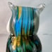 9 Inch Art Glass Handblown Glass Murano Style Owl Figurine