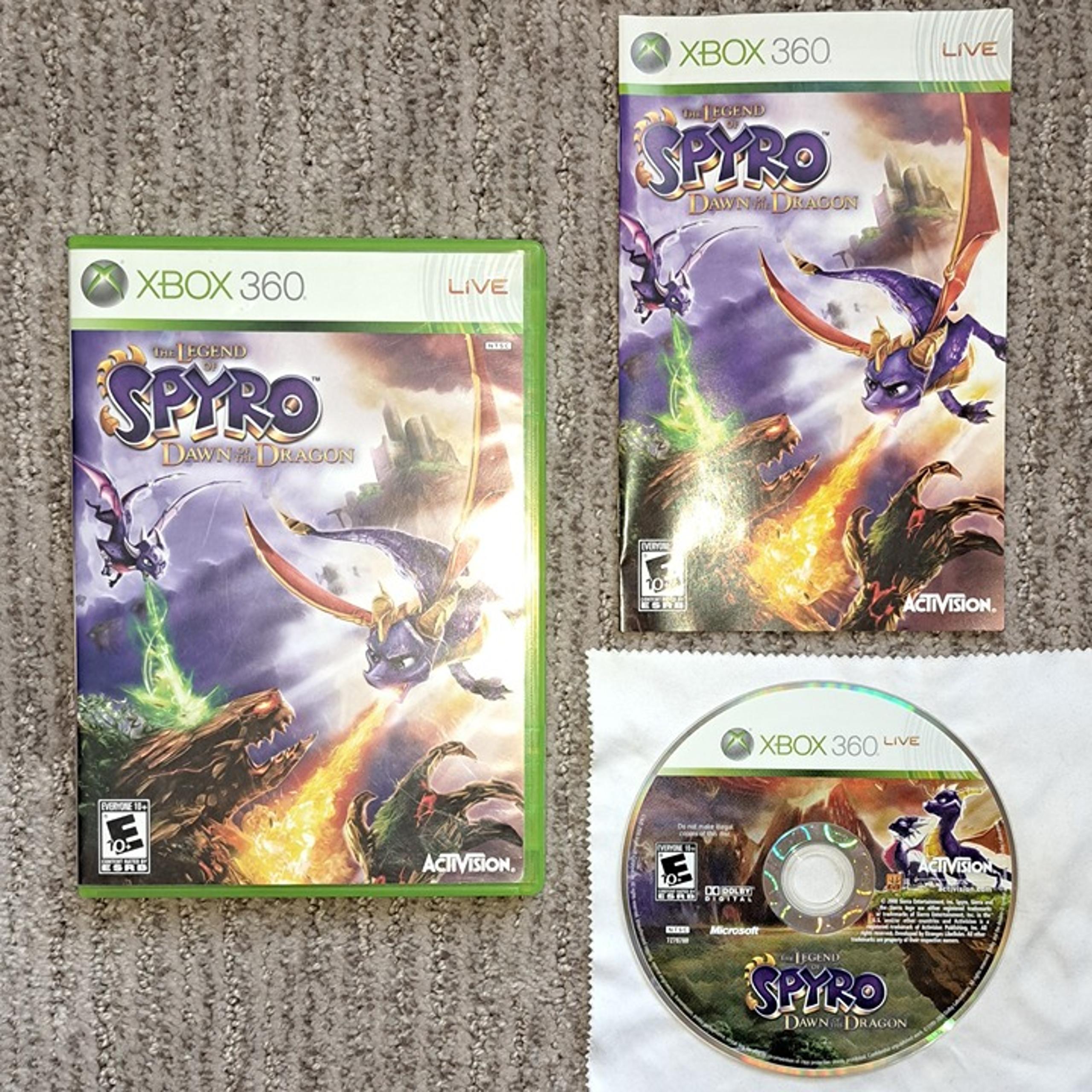 *CIB COMPLETE w/ Manual* Legend of Spyro Dawn of the Dragon video game Xbox 360