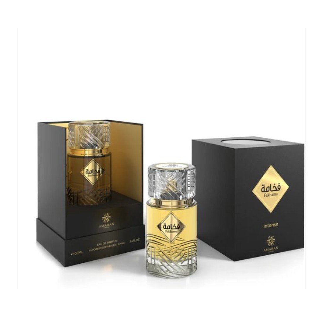 FAKHAMA INTENSE UNISEX EDP arabe original- 100ML (3.4Oz) BY AMARAN NEW&SEALED