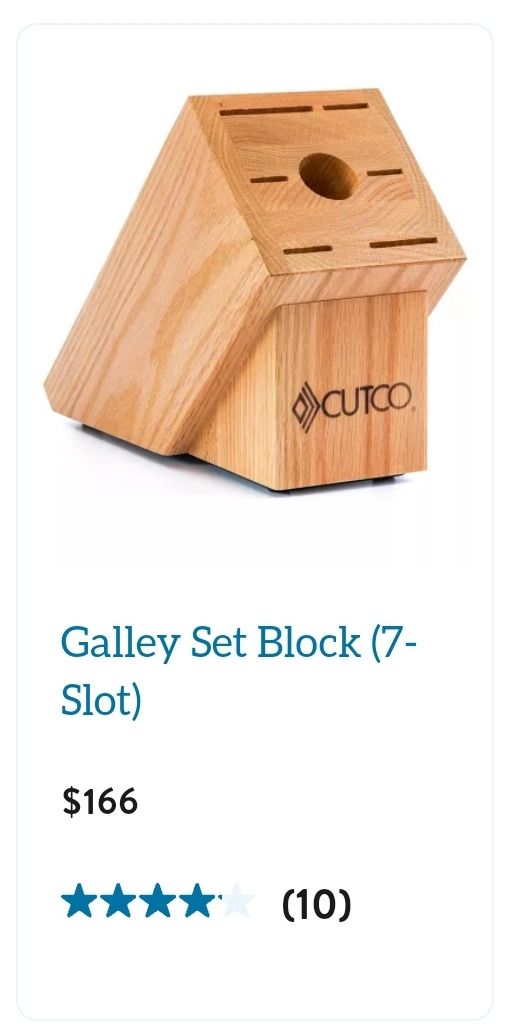 CUTCO Galley Knife Block