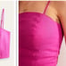 Boden Fitted Linen Strappy Top in Rose Linen Hot Pink Size 12