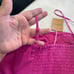 Boden Fitted Linen Strappy Top in Rose Linen Hot Pink Size 12