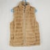 Be Boundless womens tan faux fur puffer reversible vest Size medium