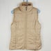 Be Boundless womens tan faux fur puffer reversible vest Size medium