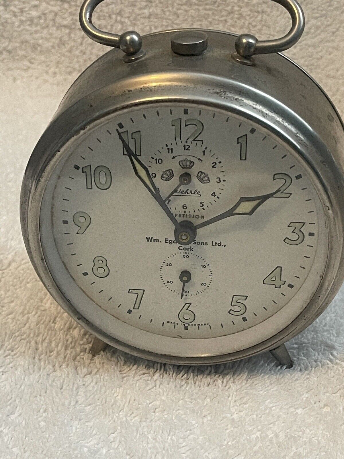 VINTAGE Germany Wind up Grandfather's clock - Not Working (asis)