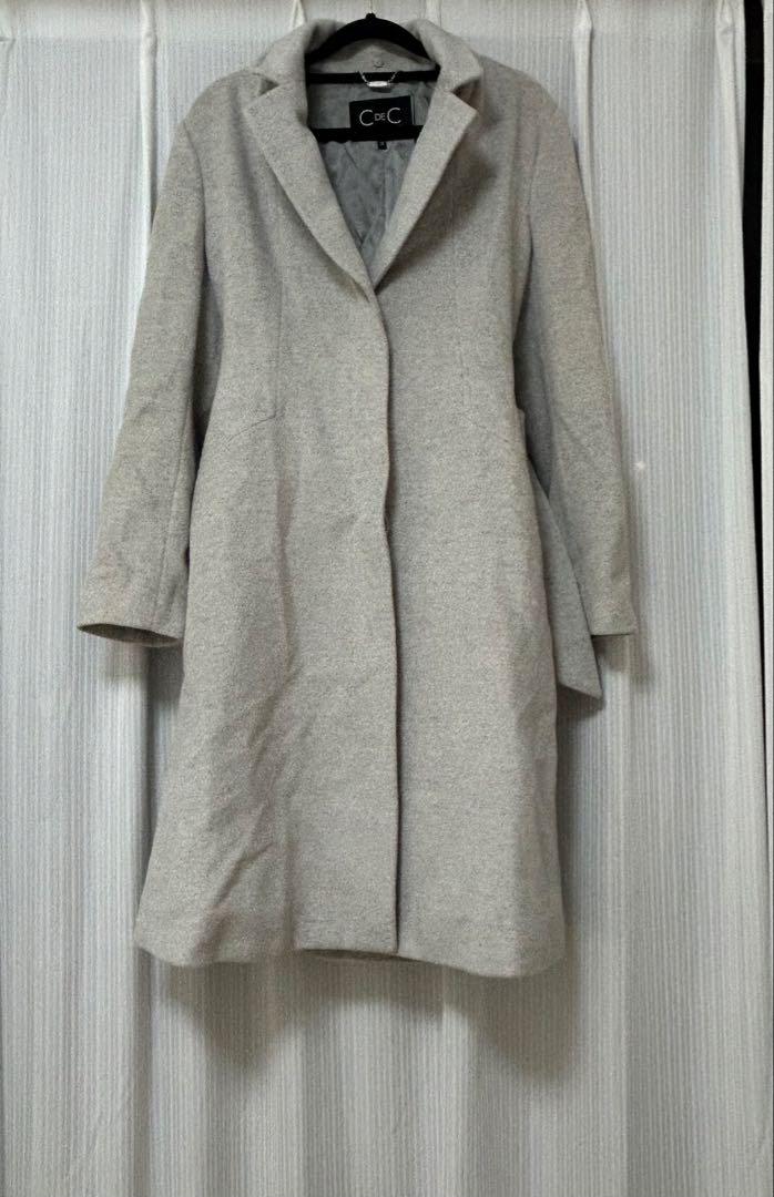 C de C Gray Long Coat, Size L