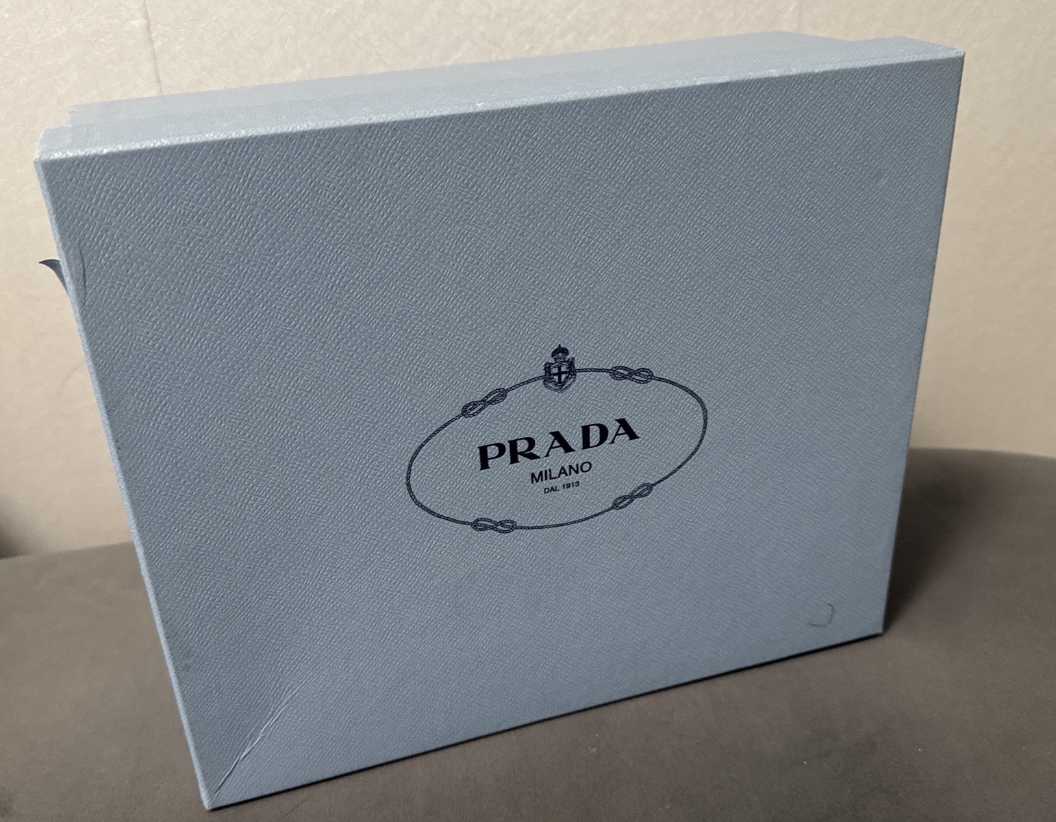 New Prada Empty Shoe Box/2 Dust Bags/card/tissue 12 x10”x5”
