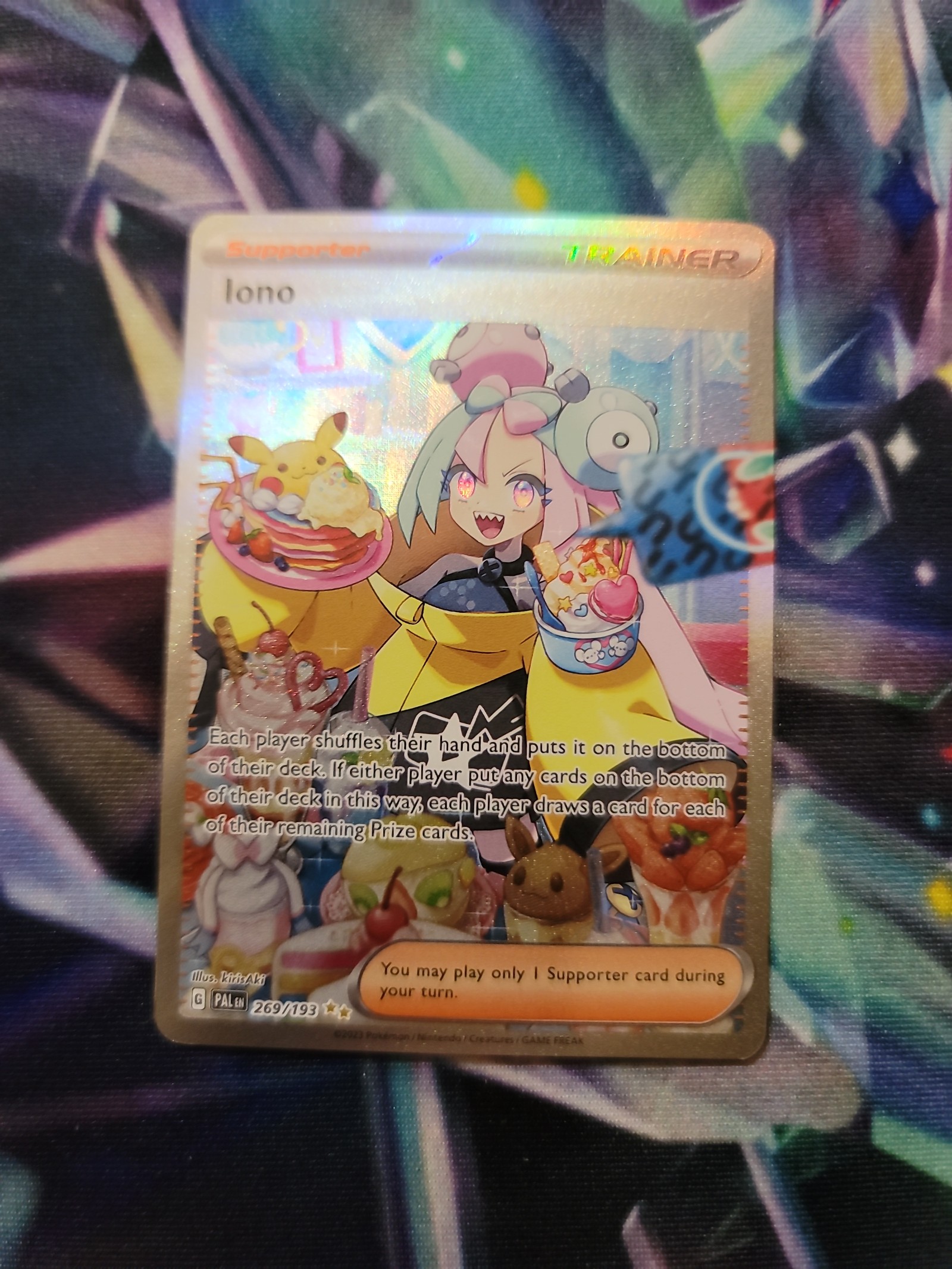 POKEMON IONO TRAINER CARD
