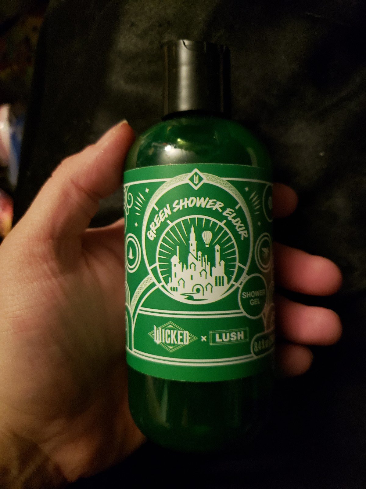 SEALED 8.4OZ LUSH X WICKED GREEN SHOWER ELIXIR
