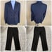 White House black market women 14 pin stripe button front suit jacket & pants