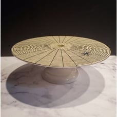 John Derian Collab Spiderweb Halloween Cake Platte