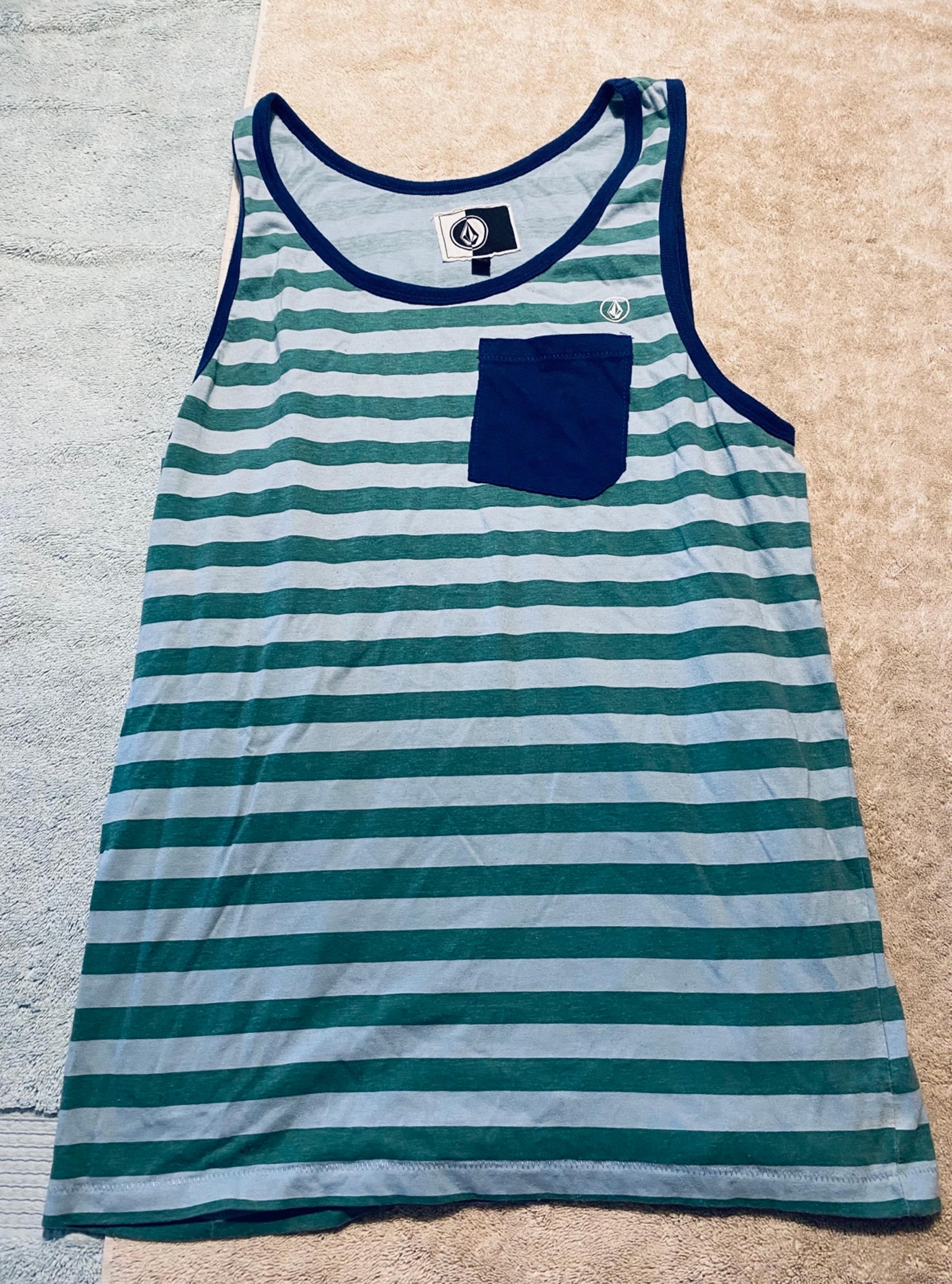 Volcom Striped tank top summer casual beach size men’s large