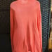 coral colord open front cardigan