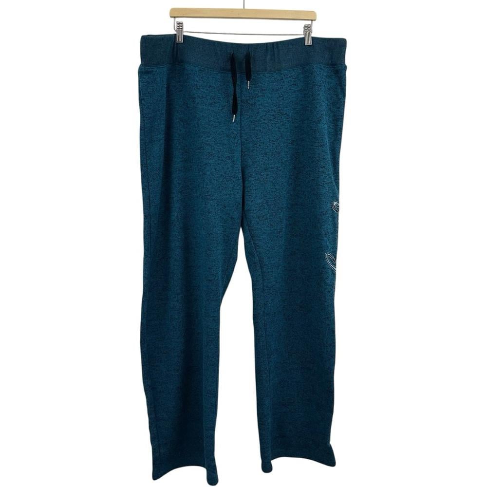 Harley Davison Womens Blue Fleece Sweatpants Size 3W