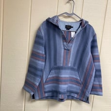Pendleton Hoodie V Neck Pullover Top Women's Large Petite