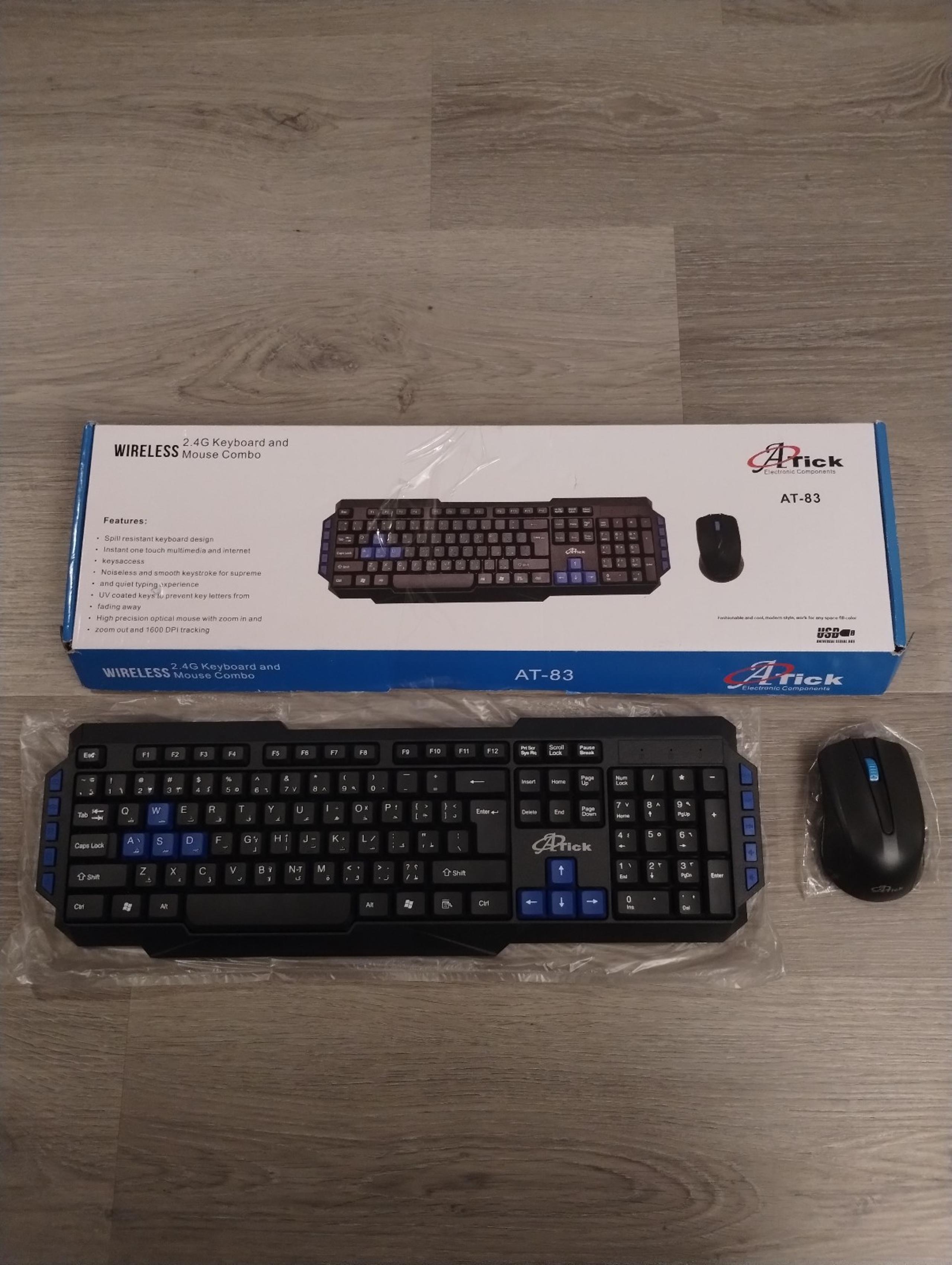 ATick Wireless Keyboard and Mouse Combo NEW