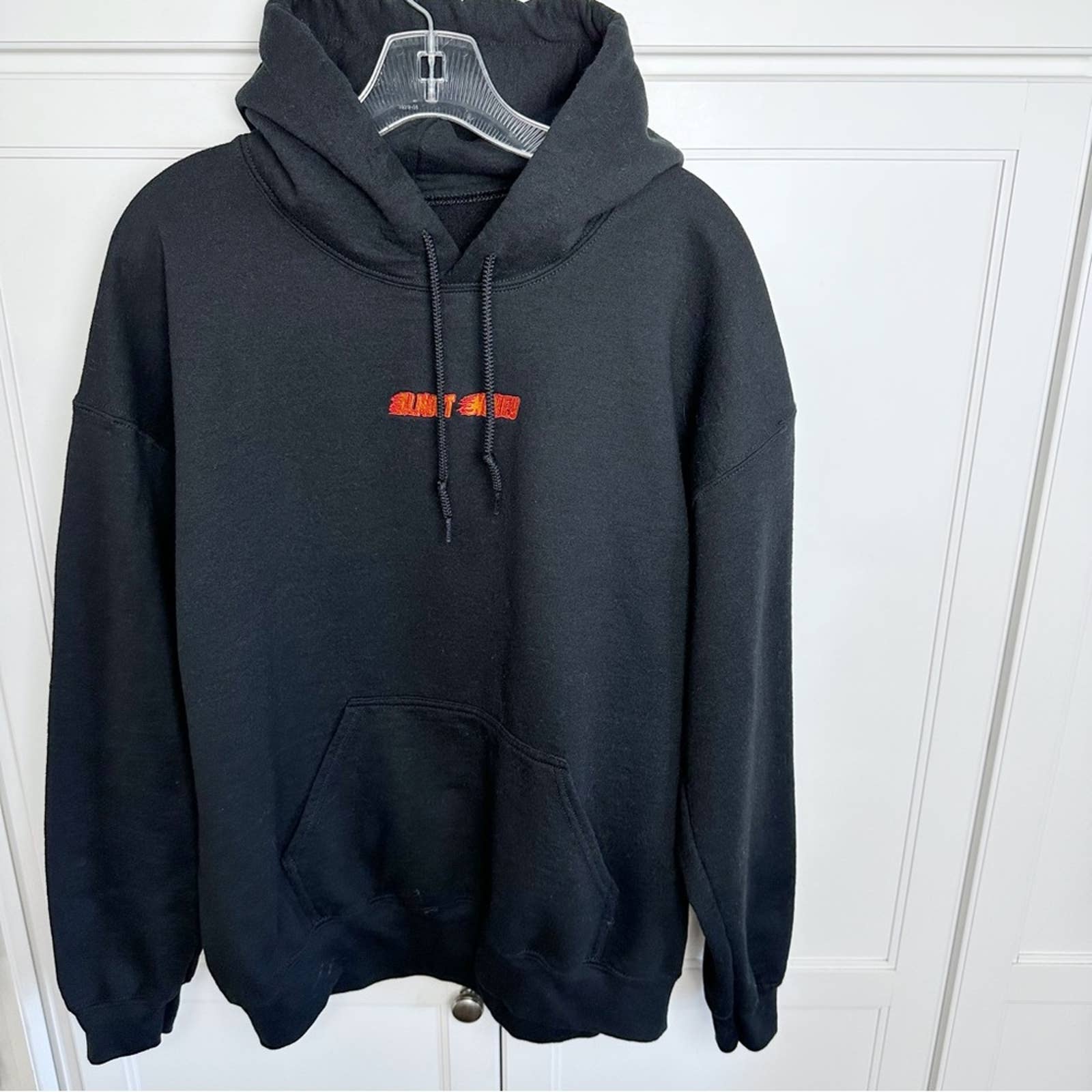 Almost Nakey Black Hoodie Sweatshirt Large