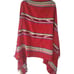 Vintage 80's ECHO Saks Fifth Avenue Red Southwestern Woven Shoulder Wrap Shawl