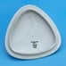 Vintage MCM Hutschenreuther Apart Creamer Covered Sugar Set White Embossed Lines