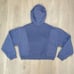 Nike Cropped Hoodie Womens Small Blue Fleece Training Pullover DD4638 493