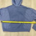 Nike Cropped Hoodie Womens Small Blue Fleece Training Pullover DD4638 493