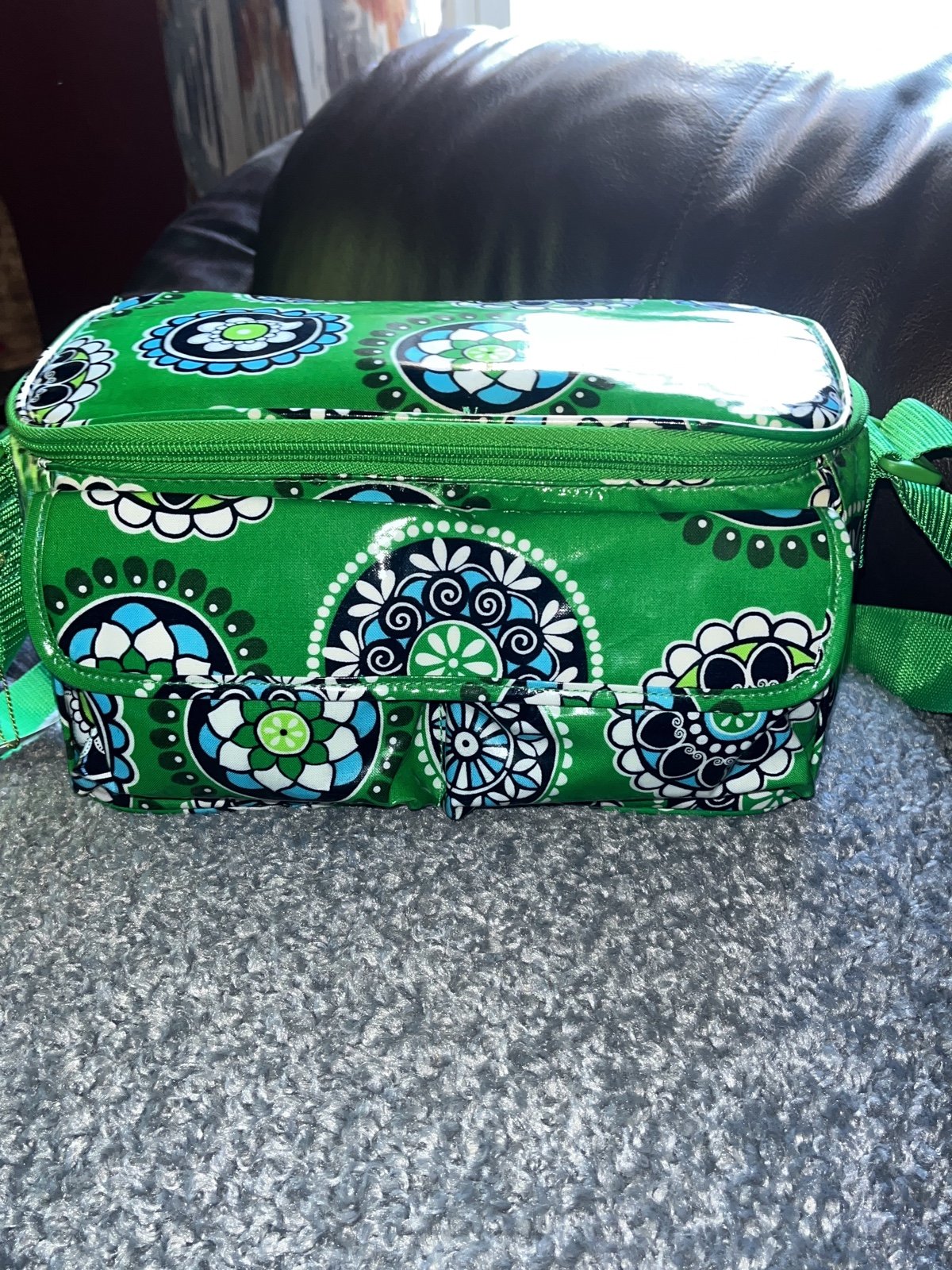Vera Bradley Insulated Mini Cooler Color/Pattern: Cupcakes Green