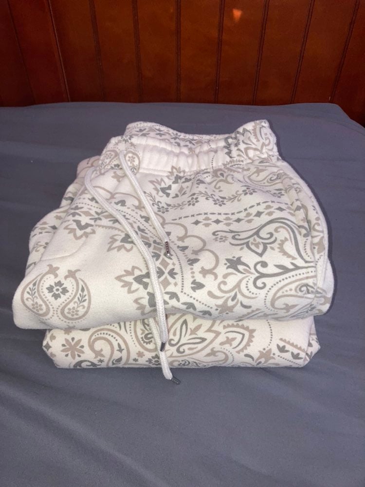 Men's Bandana Paisley Sweatsuit (Tan)