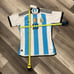 2022 Adidas Argentina Messi Jersey 3 Star Champion Patch Slim Fit 2XL