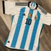 2022 Adidas Argentina Messi Jersey 3 Star Champion Patch Slim Fit 2XL