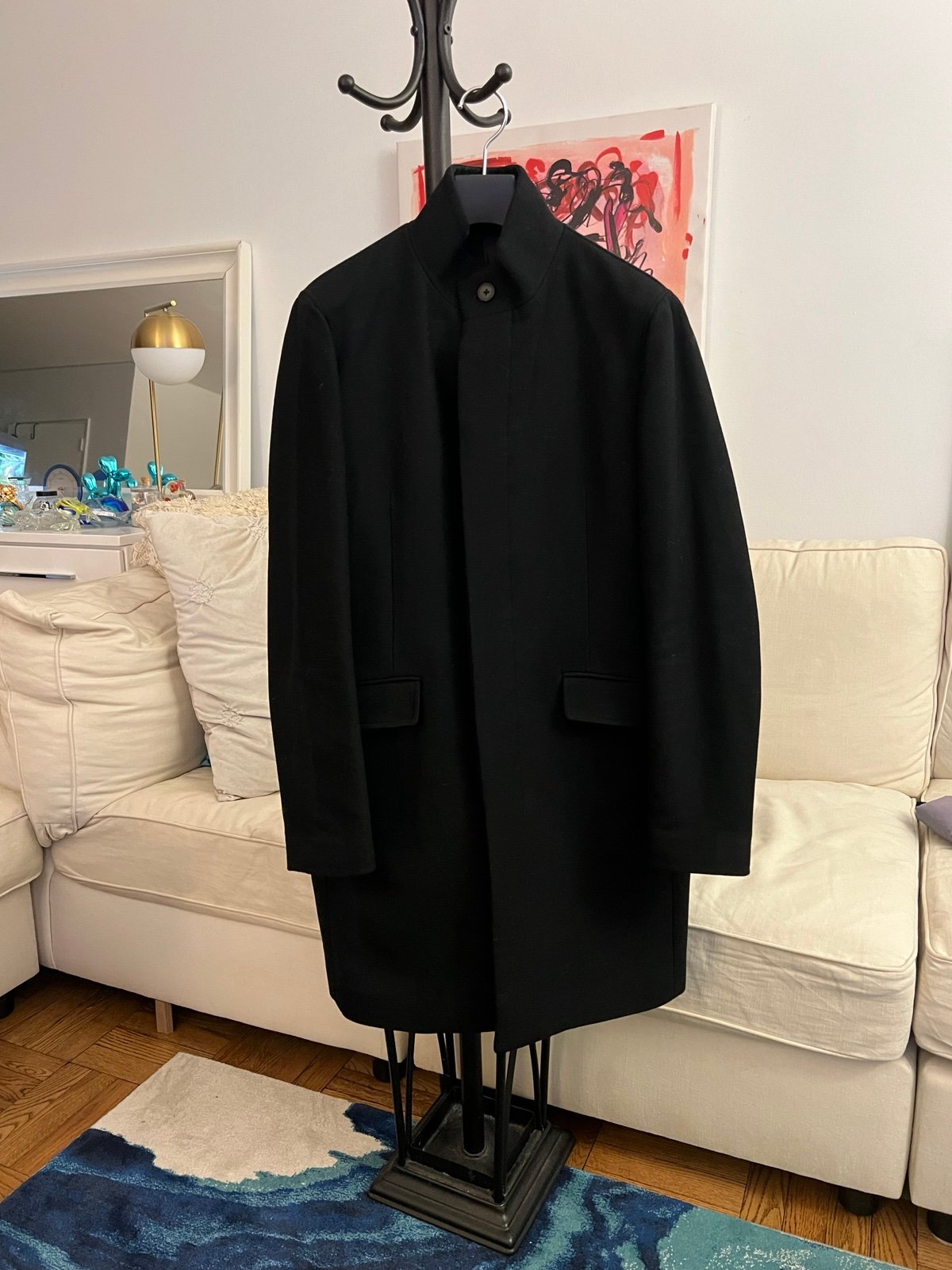 Theory mens Belvin coat black