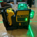 Dewalt DW089LG 3 Sides*360 Degree Vertical 12V Lithium Battery Laser Leveler