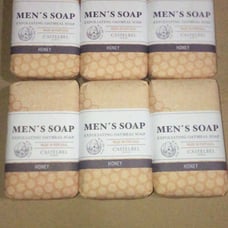6X Castelbel Men Soap Bar Honey 10.5 Oz Exfoliating Oatmeal Soap