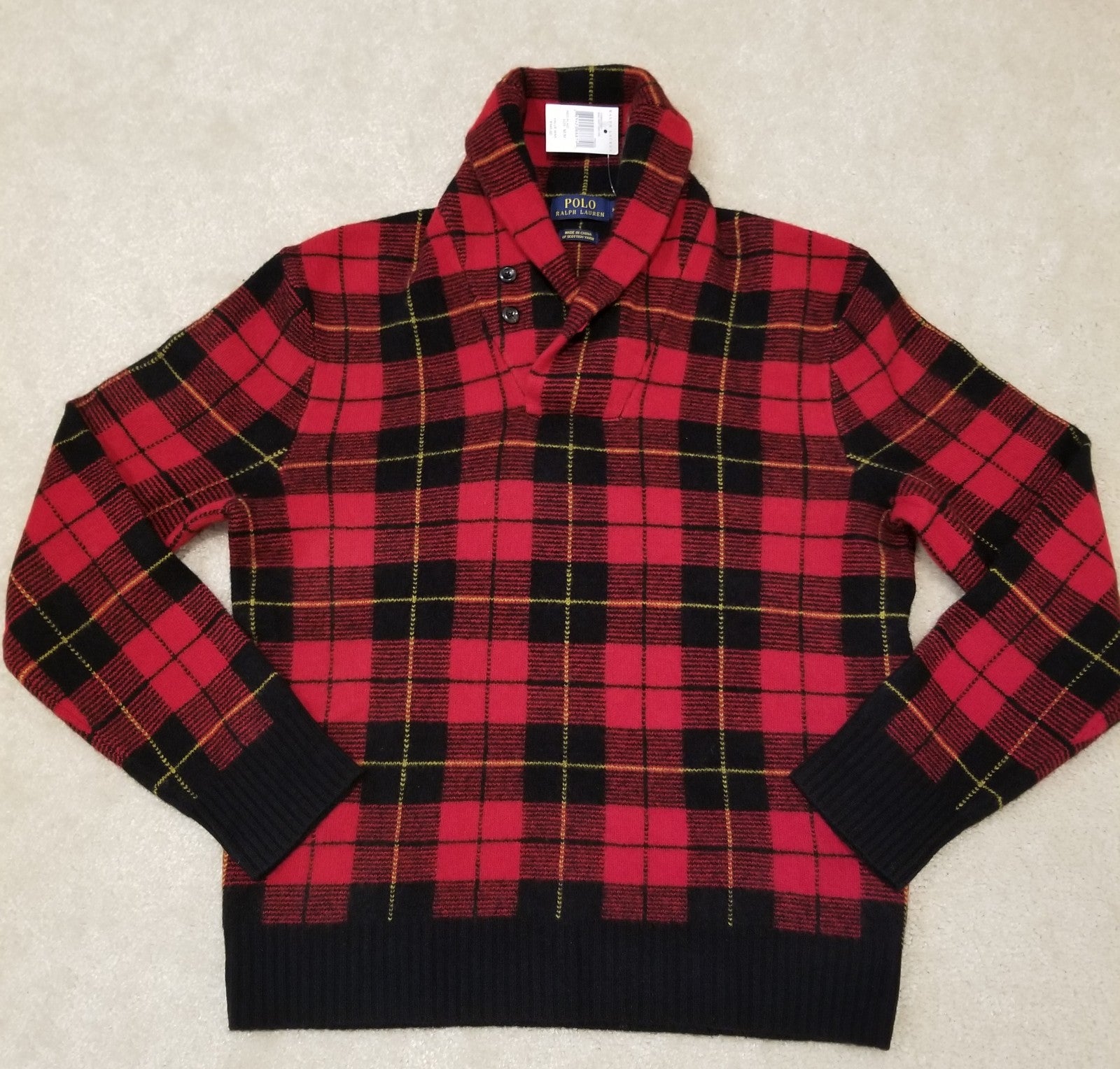 Polo Ralph Lauren men's shawl knit sweater