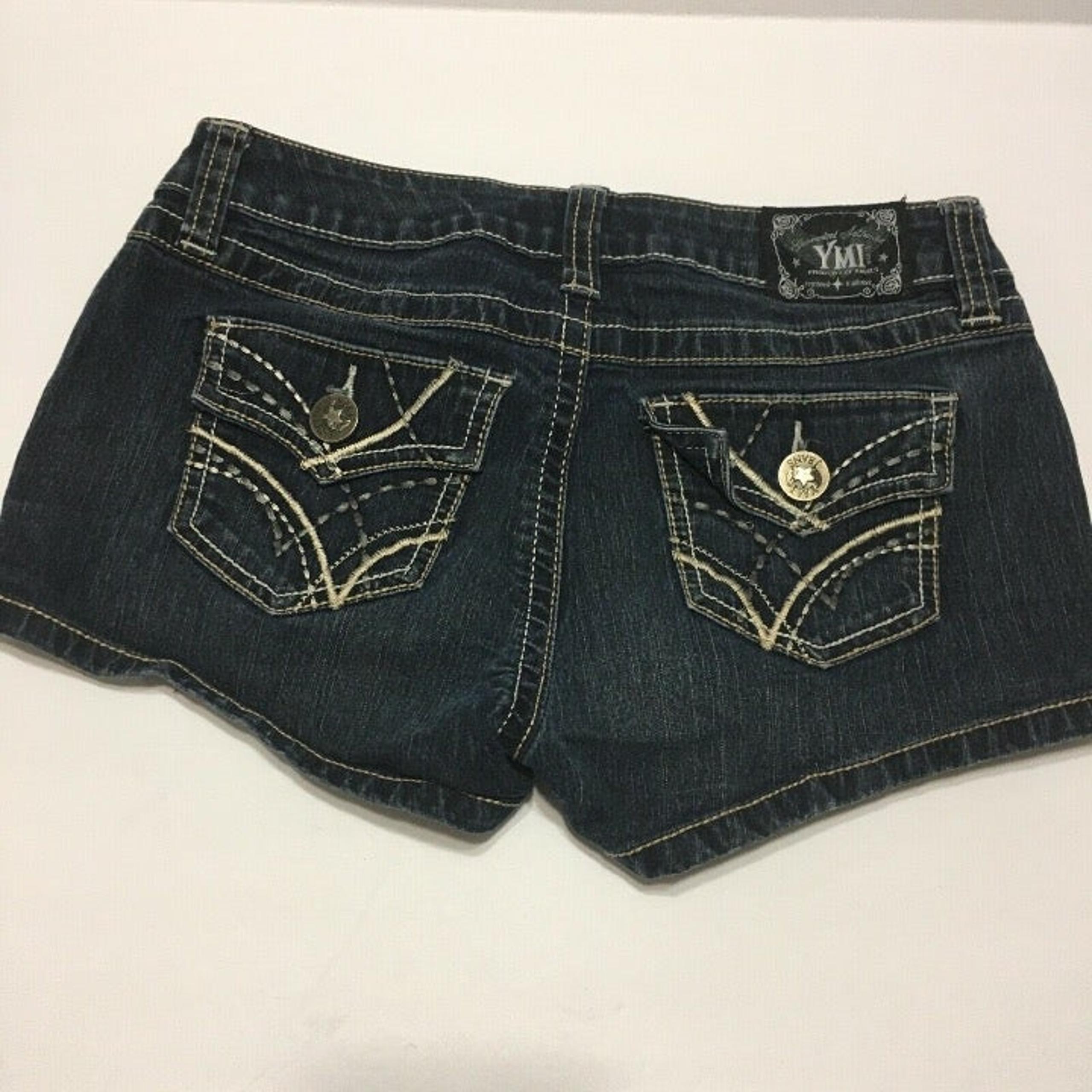 YMI Juniors sz 1 Dark blue jean short bo