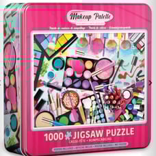Collectible EuroGraphics MakeUp Palette Tin JigSaw Puzzle 1000 piece NEW