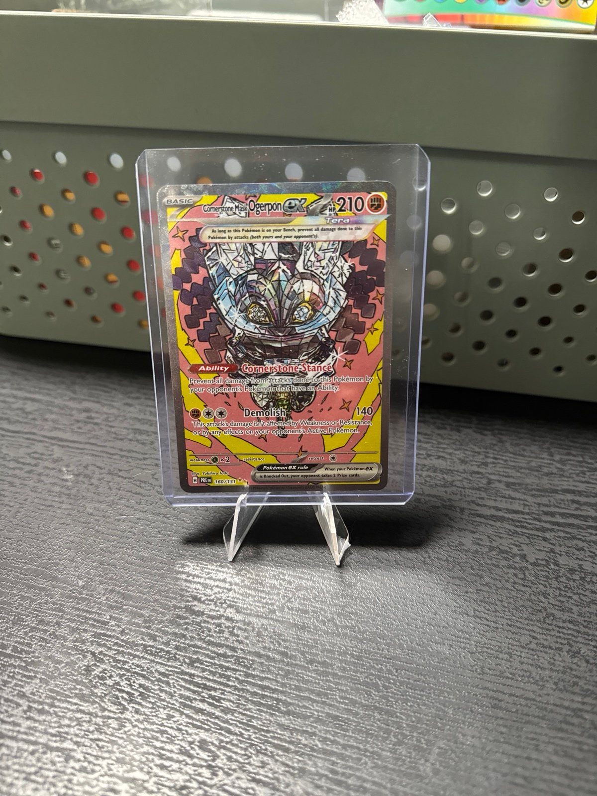 Pokemon Cornerstone Mask Ogerpon ex 160/131 Prismatic Evolutions **MINT**