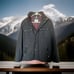 Cole Haan Signature Mens Melton Zip Wool-Blend Trucker Coat Jacket SZ M Gray