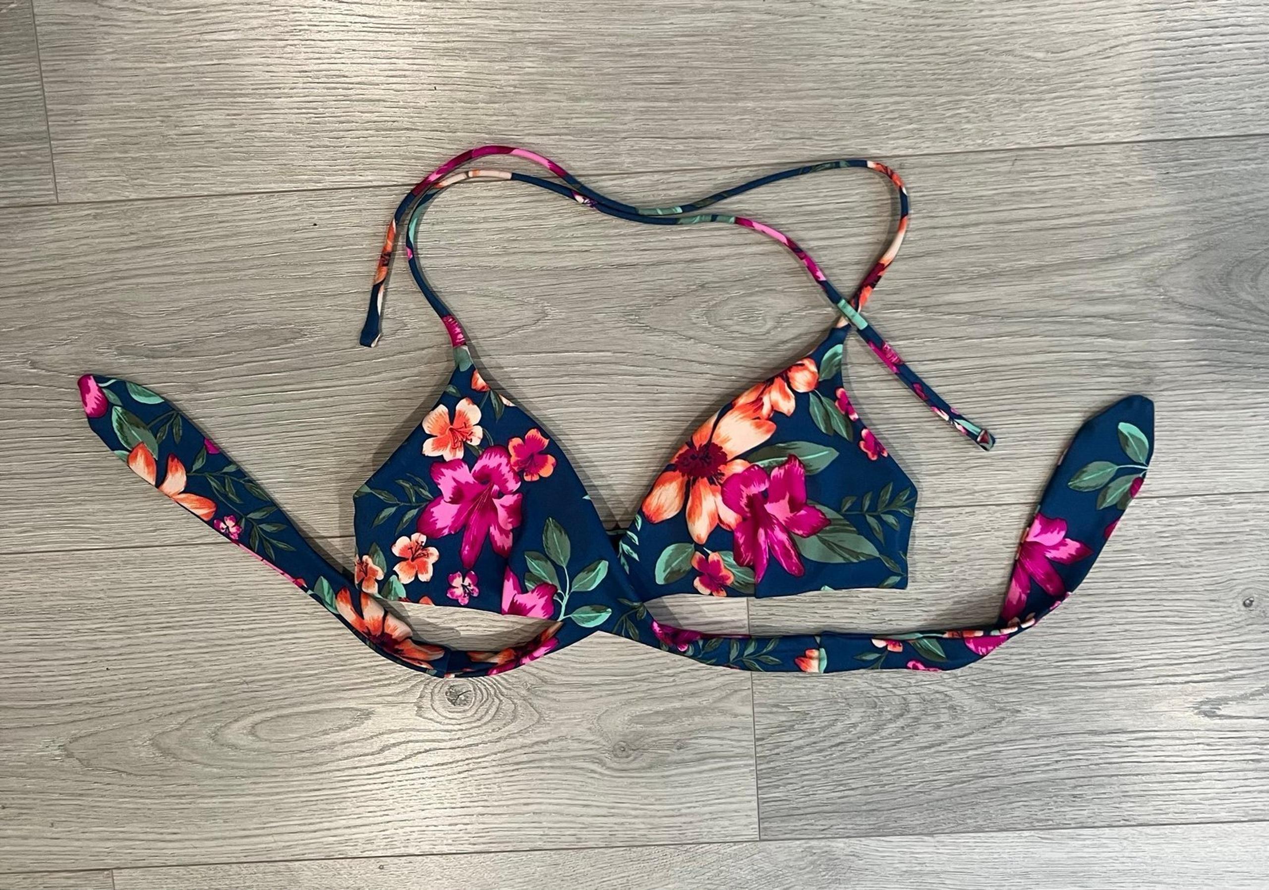 Tori Praver halter wrap bikini top XS