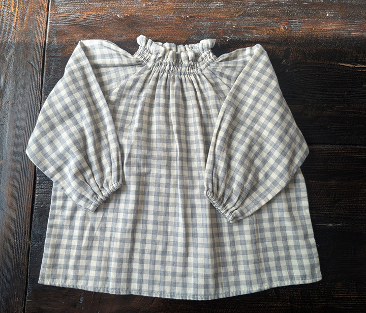 速くおよび自由な gingham 5Y Ploom Soor imelda EUC blouse トップス